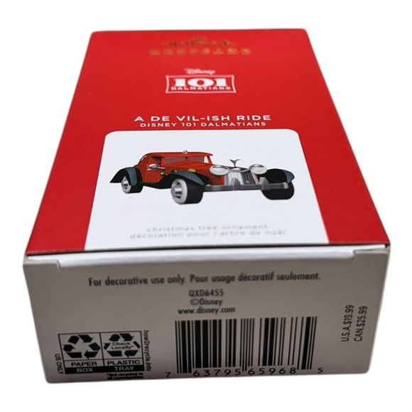 Hallmark 2021 Ornament A De Vil-ish Ride Disney 101 Dalmations NEW IN BOX - Picture 7 of 7
